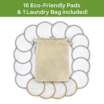 Bambaw Reusable Makeup Remover Pads 16 Cotton Rounds