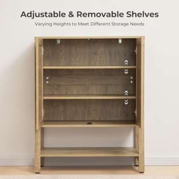 SICOTAS Rattan Shoe Cabinet for Stylish Storage Solutions