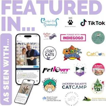 RYERCAT Set of 2 Dual Sided Cat Toothbrush - Kitten Toothbrush with Micro Head to fit into Cat/Kitte...