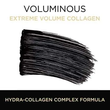 L’Oréal Paris Voluminous Extra-Volume Collagen Waterproof Mascara, Blackest Black, 0.34 Ounces