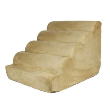 Snoozer Scalloped Pet Ramp, Large, Buckskin