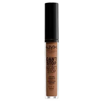 NYX PROFESSIONAL MAKEUP Can't Stop Won't Stop Contour Concealer, 24h Full Coverage Matte Finish - Cappuccino