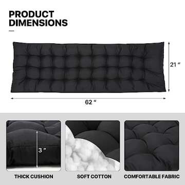 MoNiBloom Reinforced Zero Gravity Chair, Folding Pool Beach Lounger, Portable Tanning Chaise with Cushion, Headrest and Side Tray, 330lbs Capacity - Black