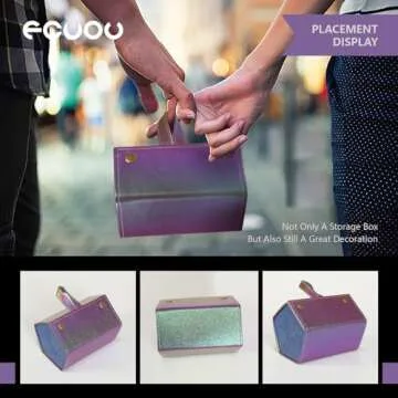 FCUVO Gradient Purple Sunglass Organizer & Pouch