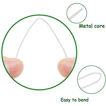 CCINEE White Floral Wire Stems - 150PCS for Crafting