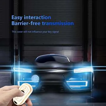 YHC Buick Key Fob Cover with Gold Keychain - Premium Protection