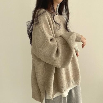 Cozy Women's Oversize Sweater for Fall and Winter Chic Style