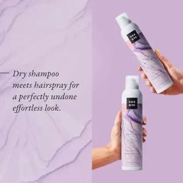 SGX NYC Dry Texture Spray - 3-in-1 Versatile Dry Shampoo and Hairspray for Refreshed Hair - 6.5 oz - UV Protection, Paraben Free, Vegan Friendly, Cruelty Free