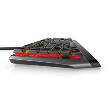 Alienware Low-Profile RGB Gaming Keyboard AW510K - Cherry MX Red Switches, USB Passthrough & RGB Lig...