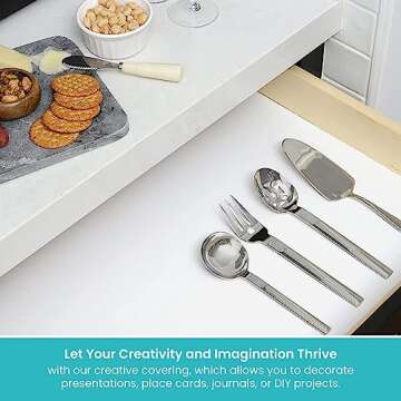 Con-Tact Brand Creative Covering Shelf Liner, 18" x 16', White (Pack of 1)