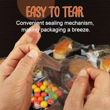 200 Cookie Bags Self Sealing 4x6 Inch Treat Bags