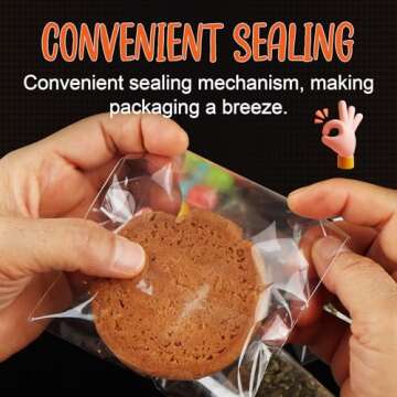 200 Cookie Bags Self Sealing 4x6 Inch Treat Bags