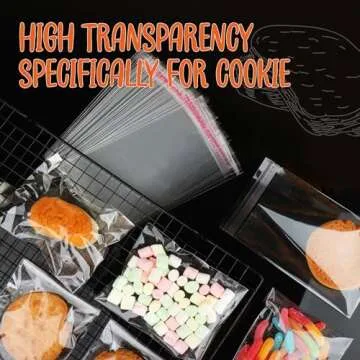 200 Cookie Bags Self Sealing 4x6 Inch Treat Bags