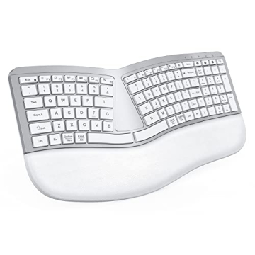 PEIOUS Ergonomic Bluetooth Keyboard for Comfort & Style