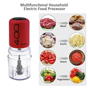 ANKII 2-Cup Mini Food Processor for Easy Meal Prep