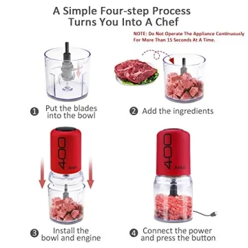 ANKII 2-Cup Mini Food Processor for Easy Meal Prep