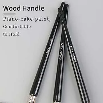 ENZO KEN Small Nose Contour Brush, Angled Concealer Brush Under Eye, Concealer Brush, Angle Concealer Brush, Small Concealer Brushes, Contour Nose Brush, Concealer Angled Brush - Black, 8M01