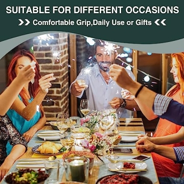 Elegant 60PCS Gold Silverware Set for Any Occasion