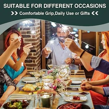 Elegant 60PCS Gold Silverware Set for Any Occasion