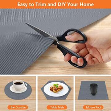 Non-Adhesive Shelf Liners for Kitchen - Waterproof & Durable