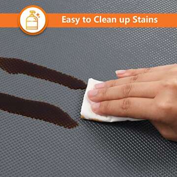 Non-Adhesive Shelf Liners for Kitchen - Waterproof & Durable