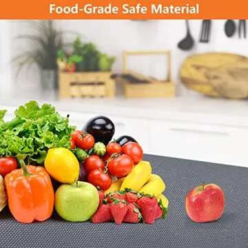 Non-Adhesive Shelf Liners for Kitchen - Waterproof & Durable