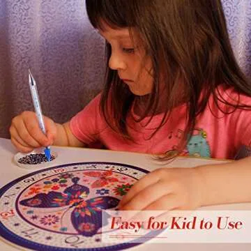 4 Pieces Diamond Painting Pens Self-Stick Drill Pens Painting Drill Pens with Double Heads for 5D Diamond Painting DIY Crafts Painting Cross-Stitch Manicure (Blue, Red, Pink, Purple)