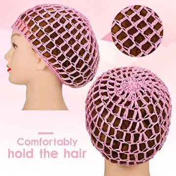 Geyoga Mesh Crochet Hair Net Snood Hats for Women