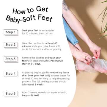 Award-Winning Grace & Stella Foot Peeling Mask for Soft Feet