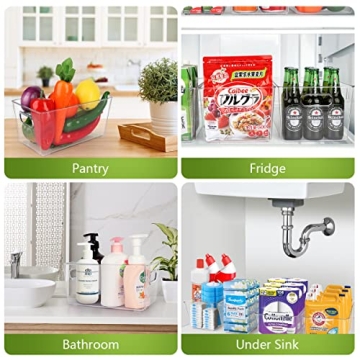 Clear Plastic Food Storage Bins – Set of 10 Organizers