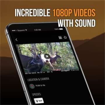 SPYPOINT Flex G-36 Twin Pack Cellular Trail Camera, 36MP Photos and 1080p Videos with Sound, GPS Enabled, Dual-Sim LTE Connectivity, 100' Flash & Detection Range, Responsive Trigger up to .3S