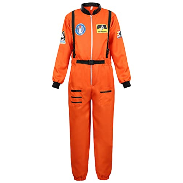 Men's Astronaut Costume Adult Astronaut Suit Outfit for Halloween