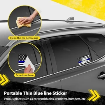 Buy 5PCS Thin Blue Line Decals for Police Support