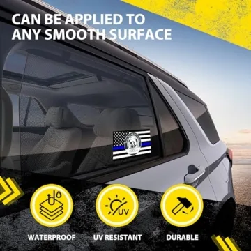 Buy 5PCS Thin Blue Line Decals for Police Support