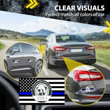 Buy 5PCS Thin Blue Line Decals for Police Support