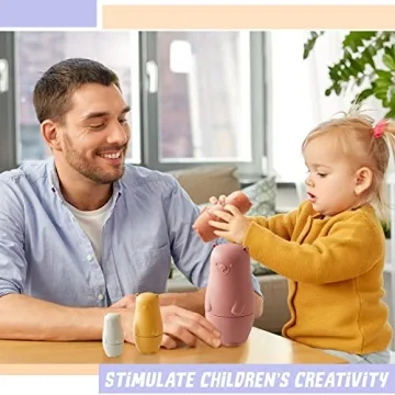 Chivao Colorful Silicone Nesting Dolls for Kids - Fun Learning