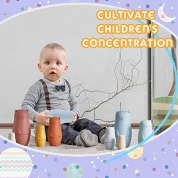 Chivao Colorful Silicone Nesting Dolls for Kids - Fun Learning