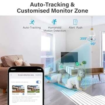 JENNOV 3K Light Bulb Security Camera for Home Security