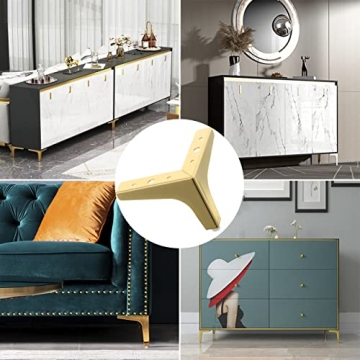 Stylish Gold Metal Furniture Legs for Modern Decor
