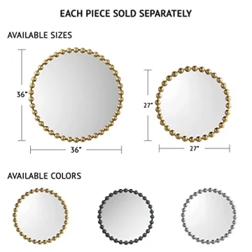 Madison Park Marlowe Round Mirror for Chic Home Decor