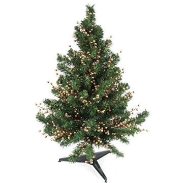 Larksilk Gold Holly Berry Stem Picks for Holiday Decor