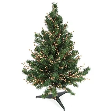 Larksilk Gold Holly Berry Stem Picks for Holiday Decor