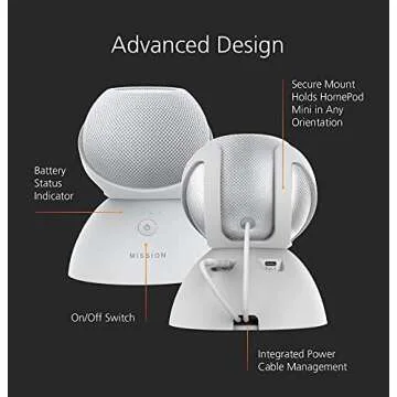 Mission Battery Base for HomePod Mini - Portable Sound Solution