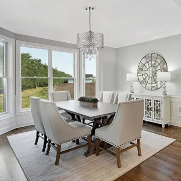 Edvivi Marya 4-Light Crystal Chandelier for Luxurious Decor