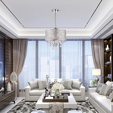 Edvivi Marya 4-Light Crystal Chandelier for Luxurious Decor