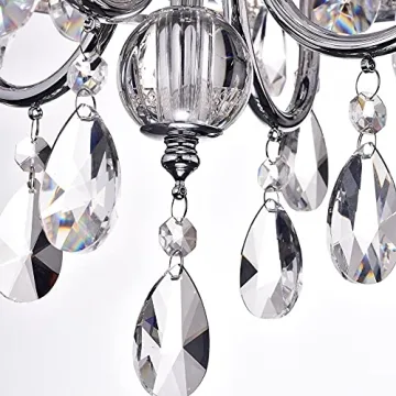 Edvivi Marya 4-Light Crystal Chandelier for Luxurious Decor