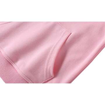 Ding-dong Baby Toddler Kid Boy Girl Solid Casual Pocket Hoodie Sweatershirt Pullover（Pink,3T）