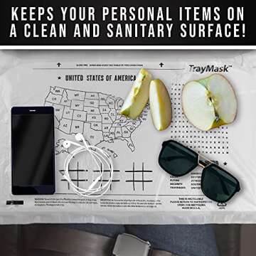 TrayMask Disposable Travel Table Covers for Families