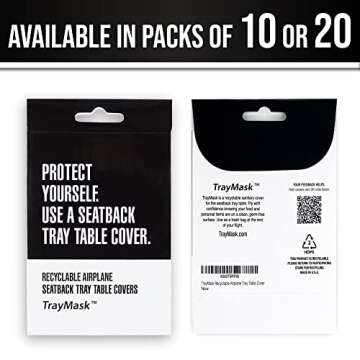 TrayMask Disposable Travel Table Covers for Families