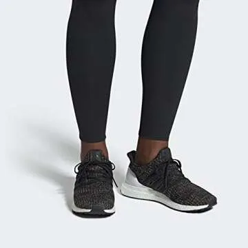 adidas Men's Ultraboost, Black/Black/Active Red, 11.5